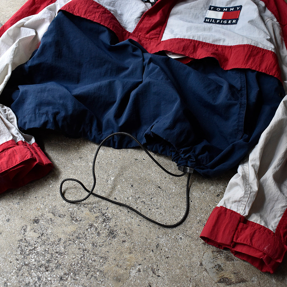 90's TOMMY HILFIGER ナイロン アノラックパーカー 240406H