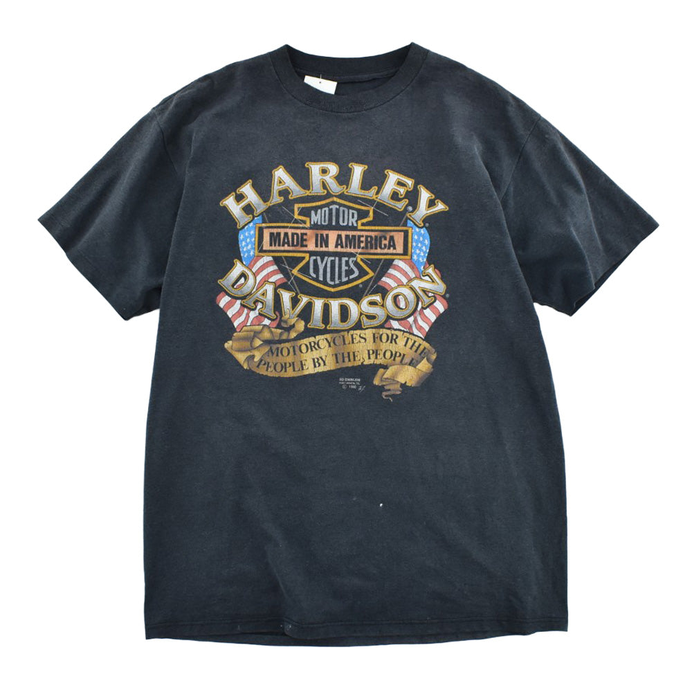 90's Harley-Davidson 3D Emblem 星条旗 バーアンドシールド ハーレーT 260901H