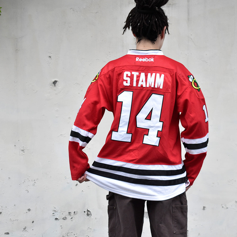 Reebok NHL “Chicago Blackhawks” ホッケーシャツ カナダ製 240805H