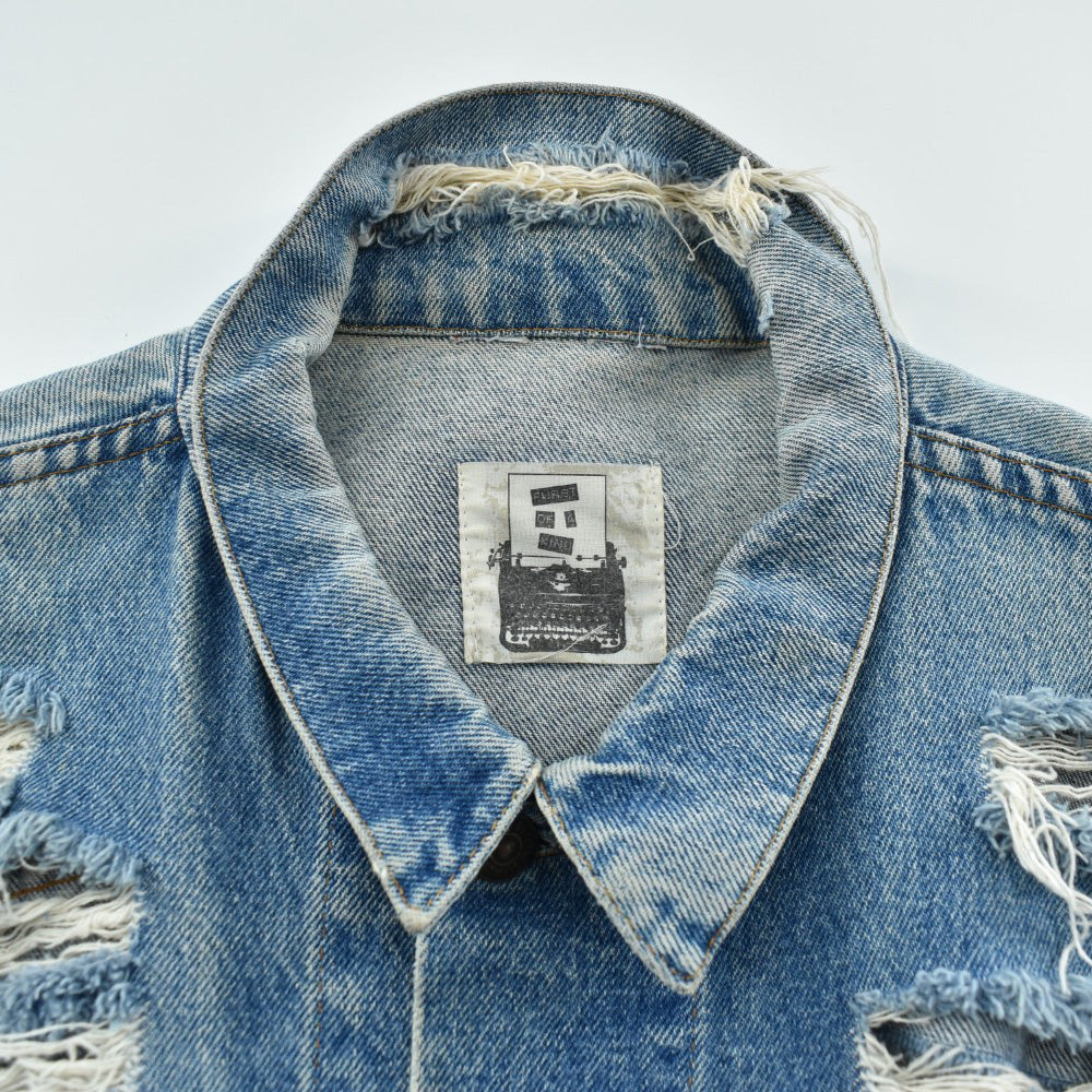 90's Levi's "Furst of a Kind" カスタム クラッシュデニムジャケット 260313H