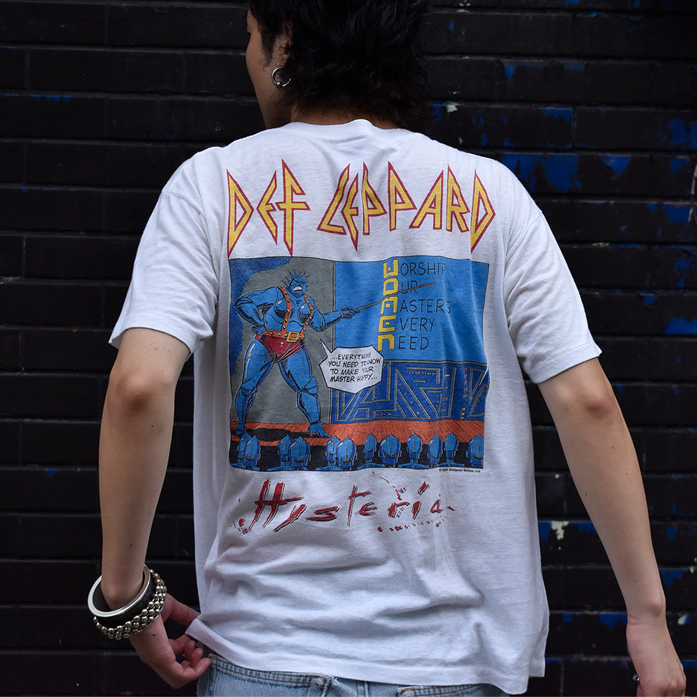 80's　Def Leppard/デフ・レパード　"Women Of Doom Hysteria"　アメコミTee　230815H