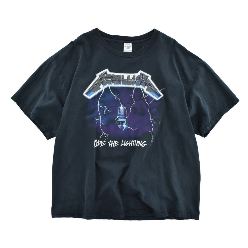 Y2K Metallica "Ride the Lightning" スラッシュメタル ロックTシャツ 260728H