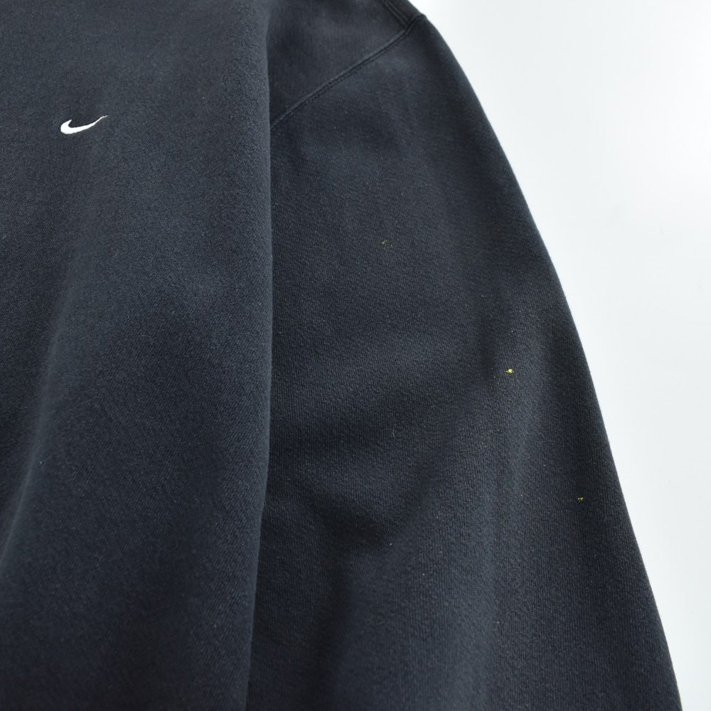 90's NIKE スモールスウッシュ 刺繍ロゴ スウェット 黒 260609H
