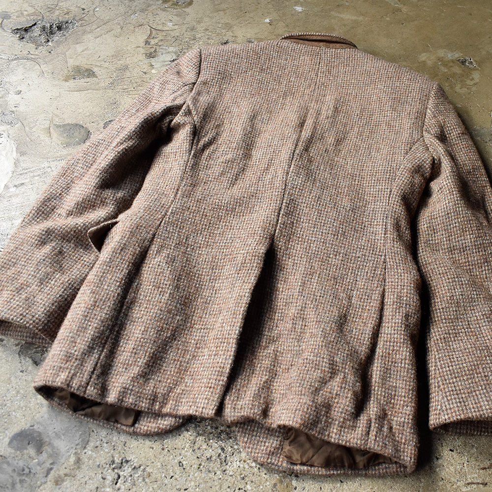 80's Harris Tweed ウール テーラードジャケット 241225H