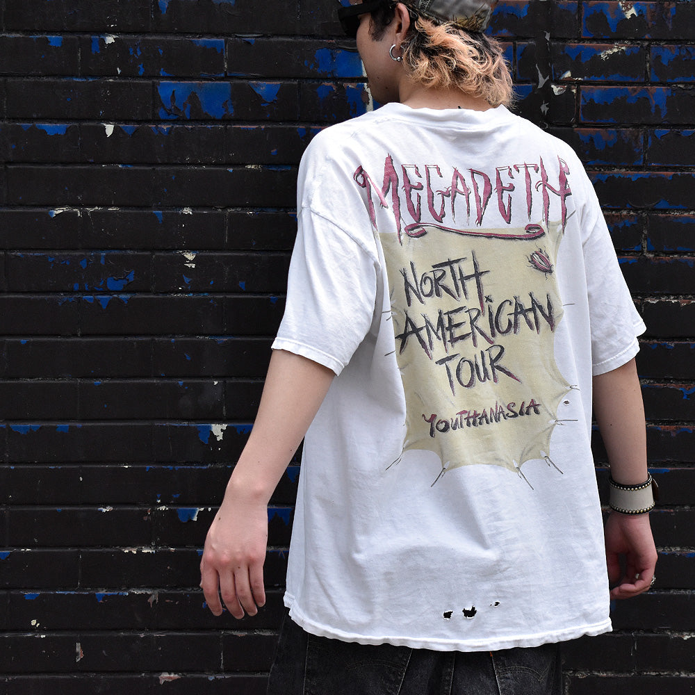 90's MEGADETH “Youthanasia” North American Tour Tシャツ 240429H