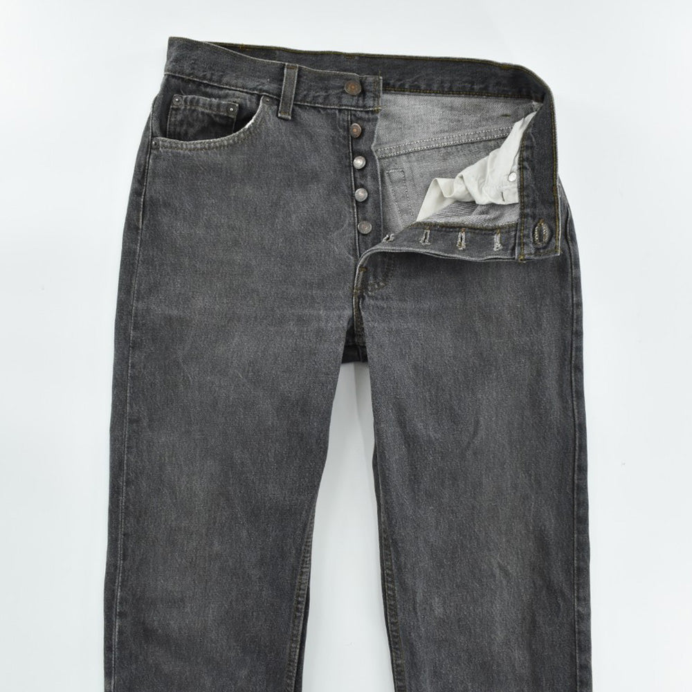 90's Levi's 501 先染めブラックデニム USA製 260904H