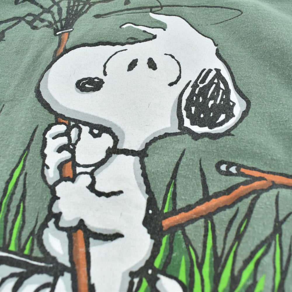 90's Snoopy "I Fought The Lawn" Peanuts キャラT USA製 260721H