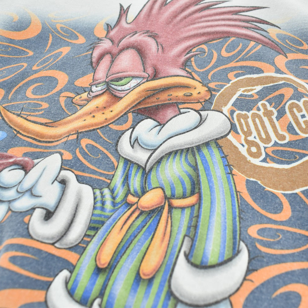 90's~ Universal Studios ウッドペッカー "got coffee?" キャラT USA製 260522H