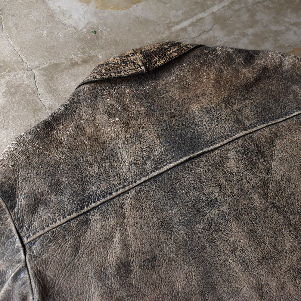 90’s グランジフェード レザージャケット 251028H