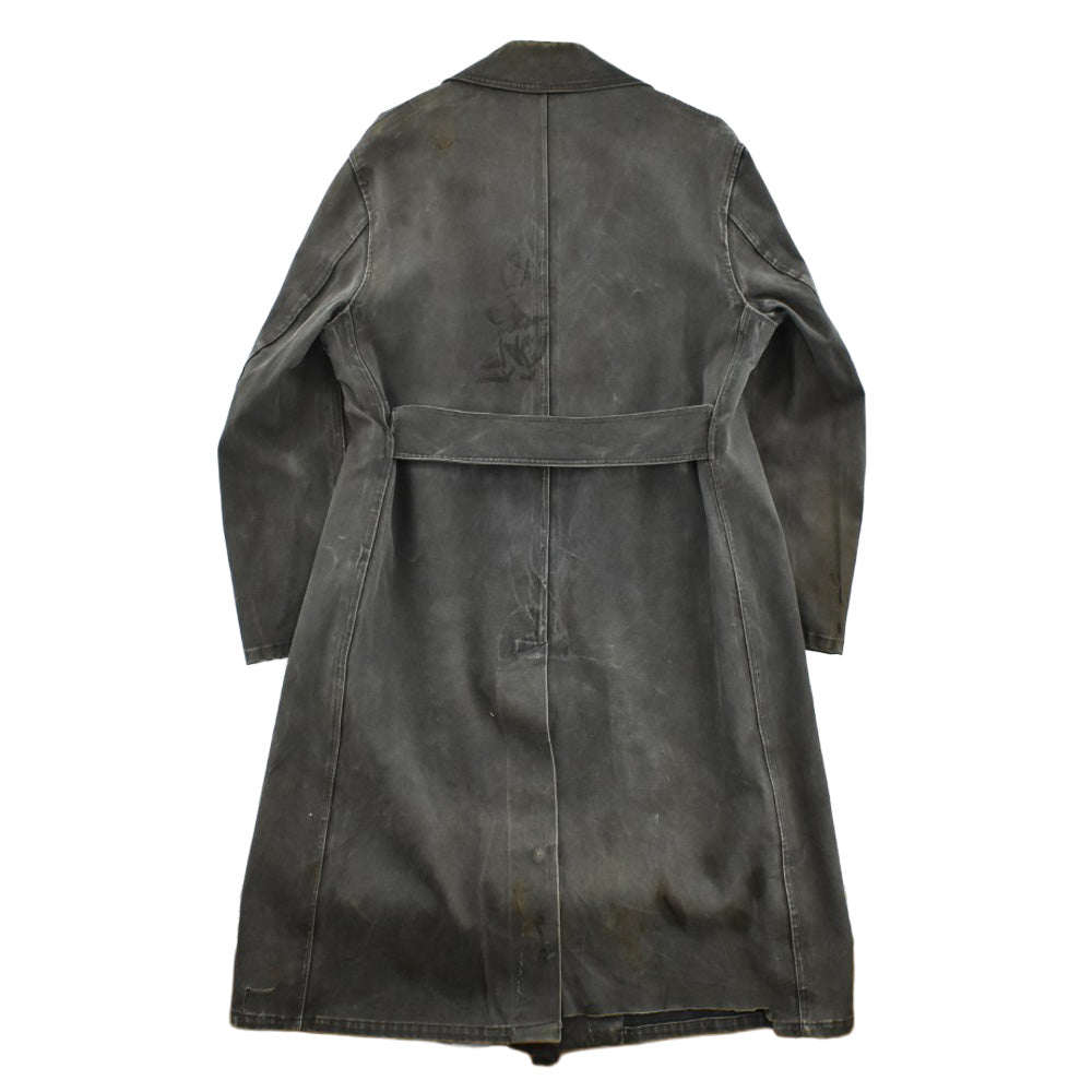 40's WWⅡ U.S.NAVY ステンシル入り デッキレインコート 黒 260306H