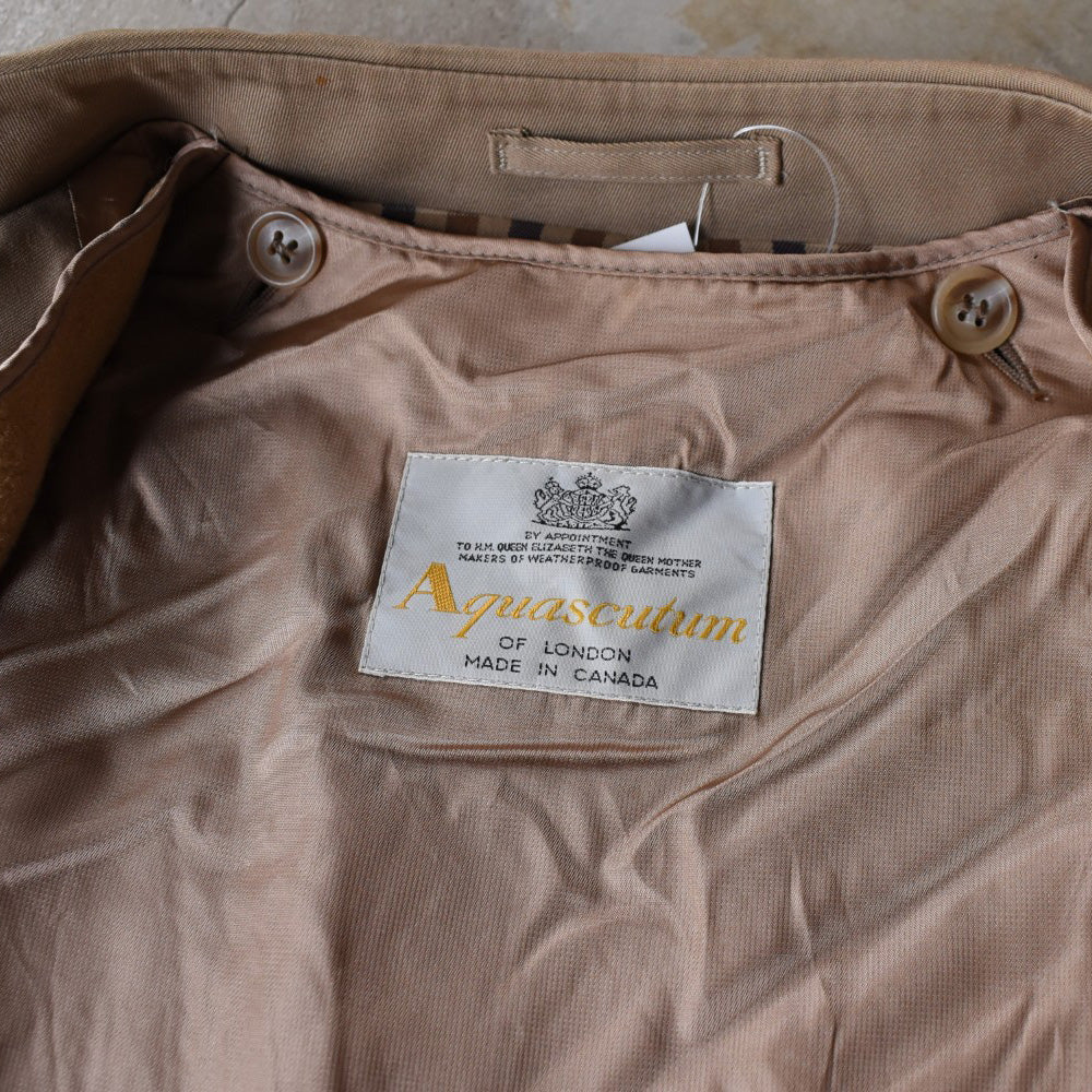 90’s Aquascutum “Aqua 5” ライナー付きステンカラーコート 251114H