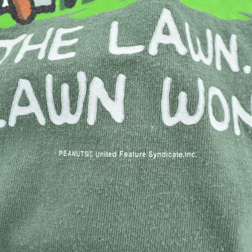 90's Snoopy "I Fought The Lawn" Peanuts キャラT USA製 260721H