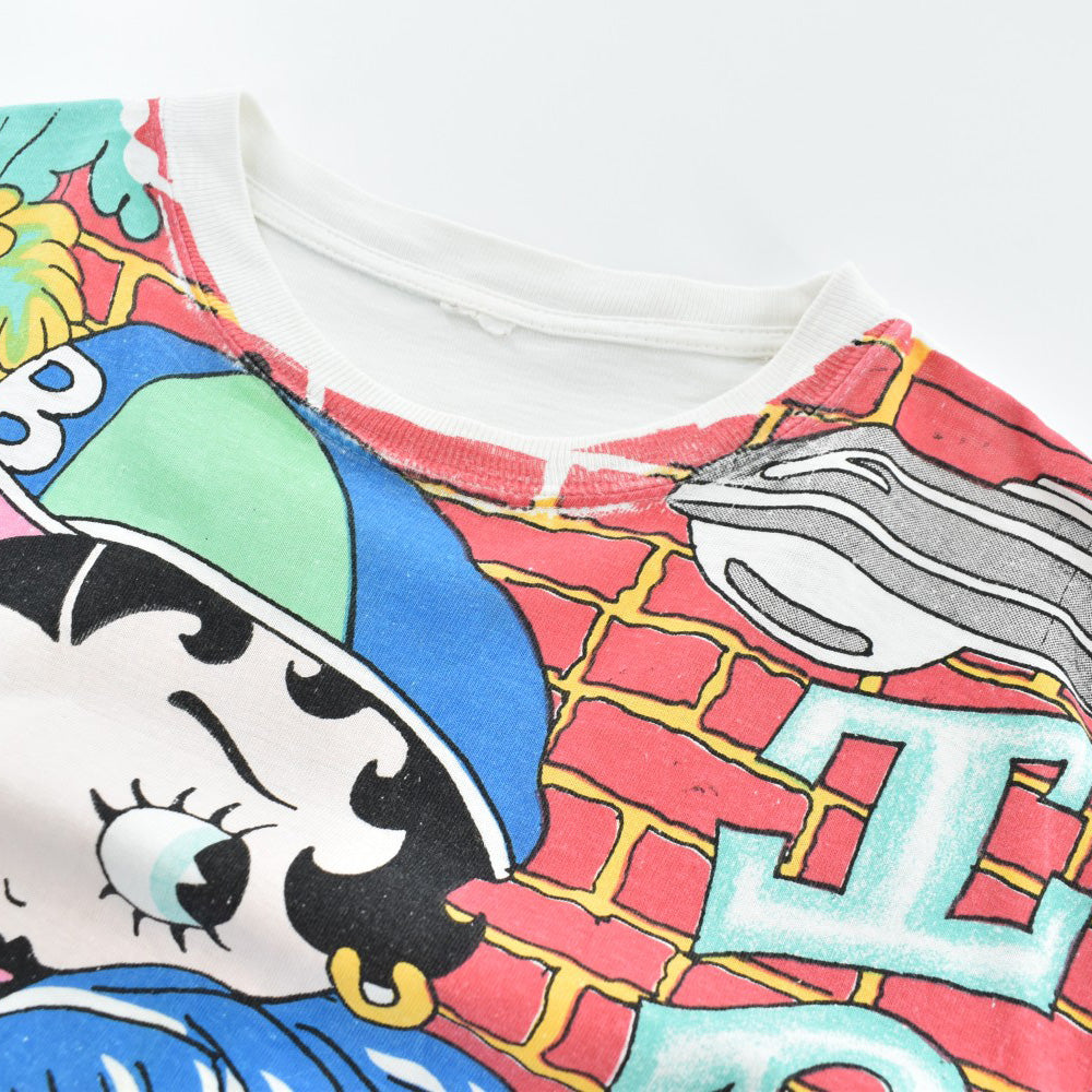 90's Betty Boop AOP オールオーバープリント キャラT 260710H