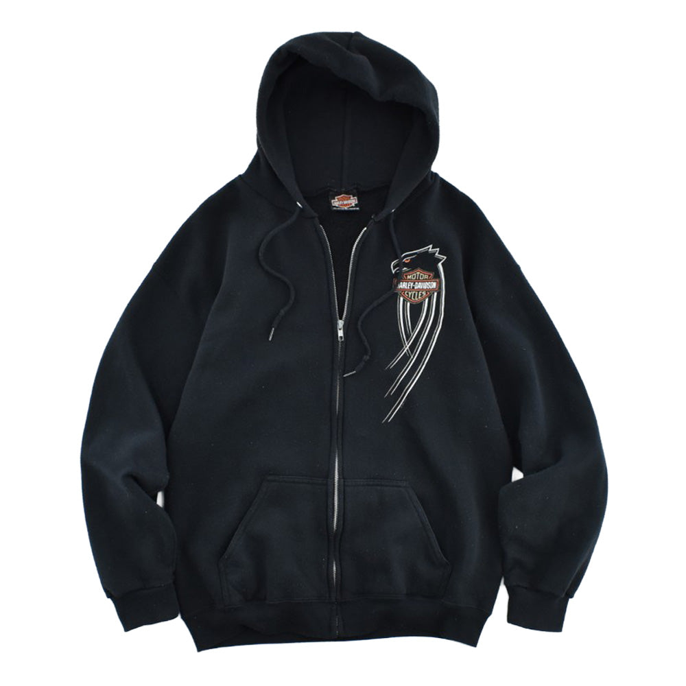 90's Harley-Davidson "Cycle Stop" イーグル ジップパーカー 260612H