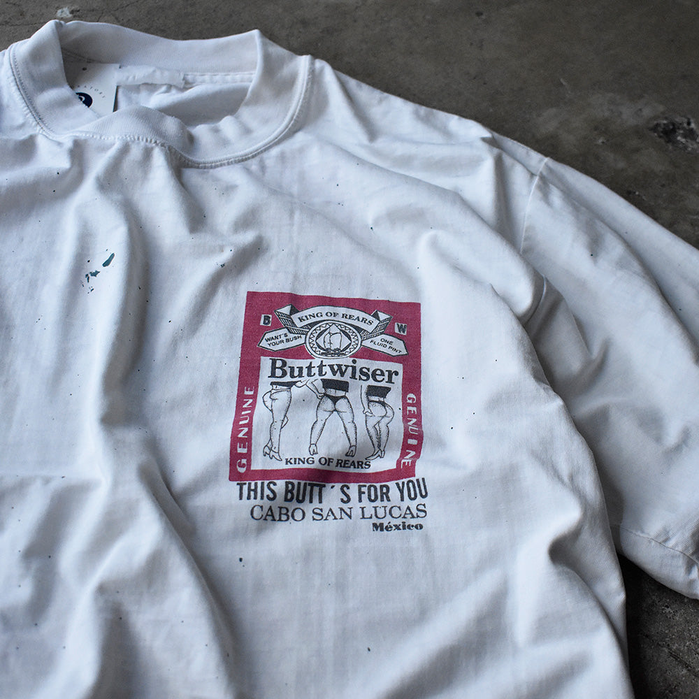 90's ペンキ！ バドワイザーパロディ！“Buttwiser“ Tシャツ 240813H