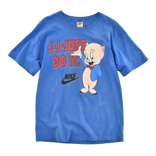90's NIKE × LOONEY TUNES "J-J-JUST DO IT" Porky Pig キャラT 260811H