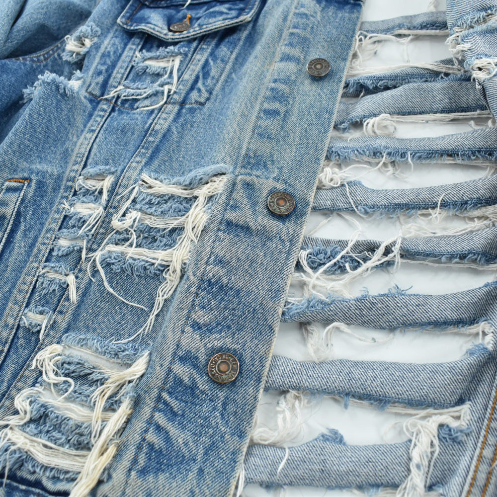 90's Levi's "Furst of a Kind" カスタム クラッシュデニムジャケット 260313H