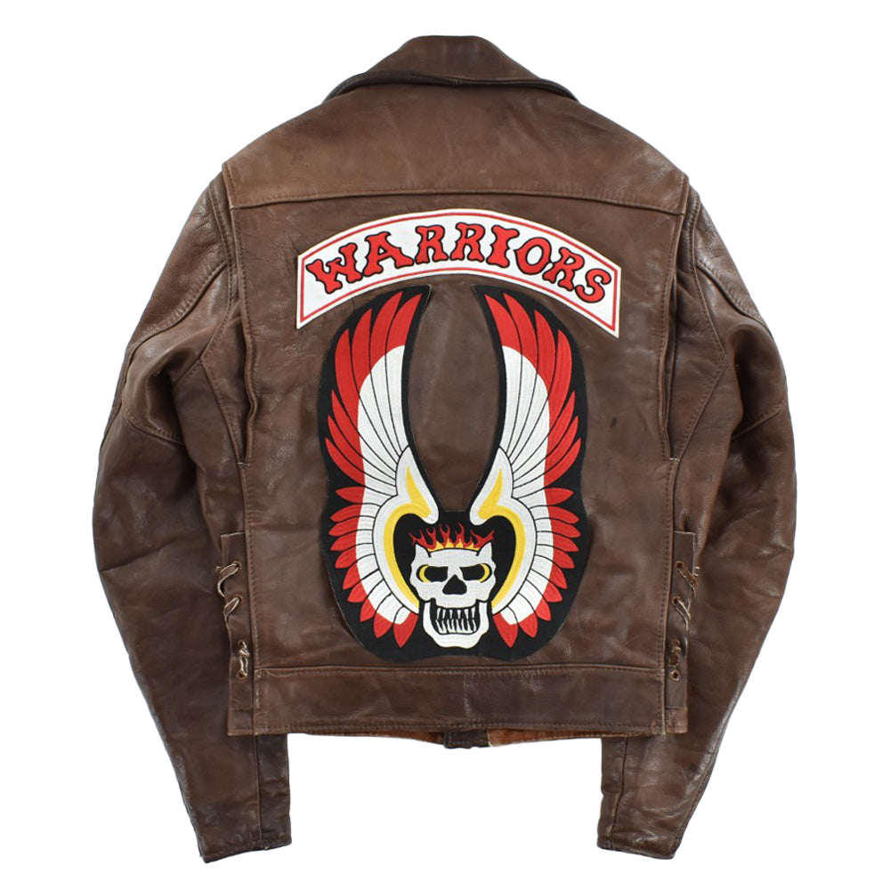 80’s "The Warriors" スカルウィング ダブルライダース レザージャケット 261027H
