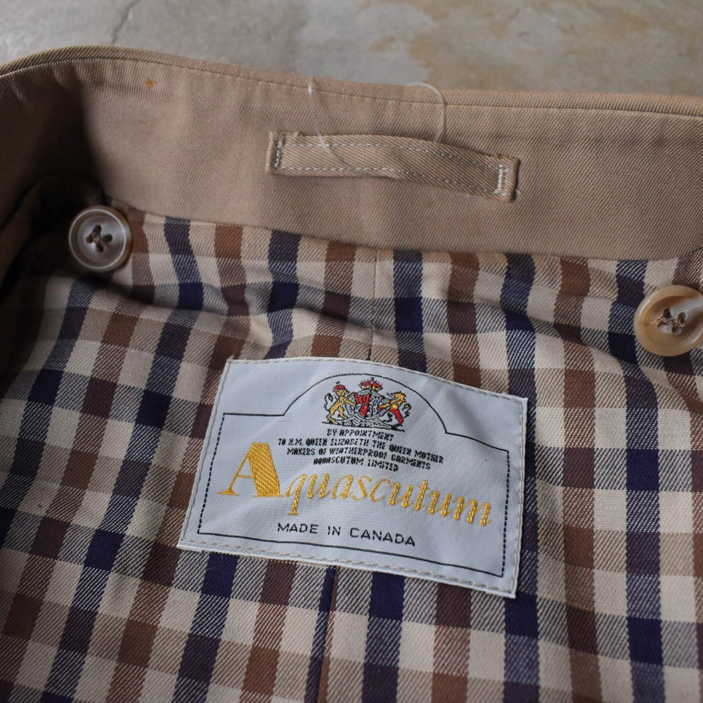 90’s Aquascutum “Aqua 5” ライナー付きステンカラーコート 251114H