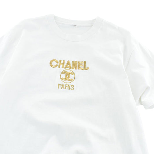 90's CHANEL ブートレグ ロゴ刺繍 Tシャツ 260703H