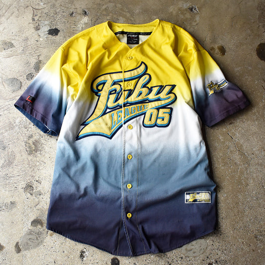 Y2K FUBU グラデーションカラー! ベースボールシャツ 240819H