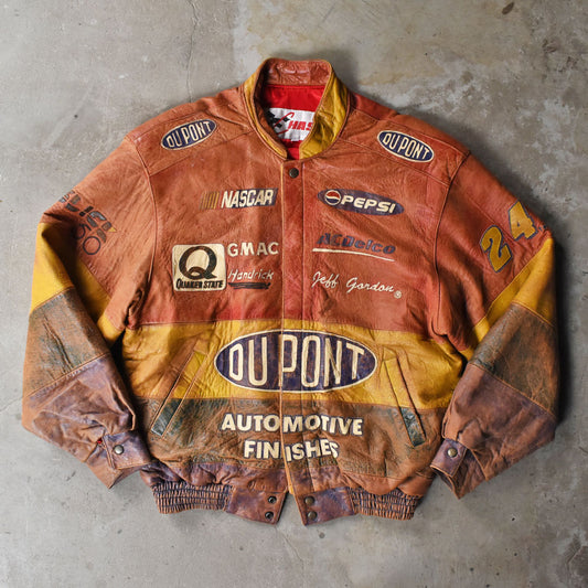 90’s Chase Authentics サンセットフェード レザー レーシングジャケット 251028H