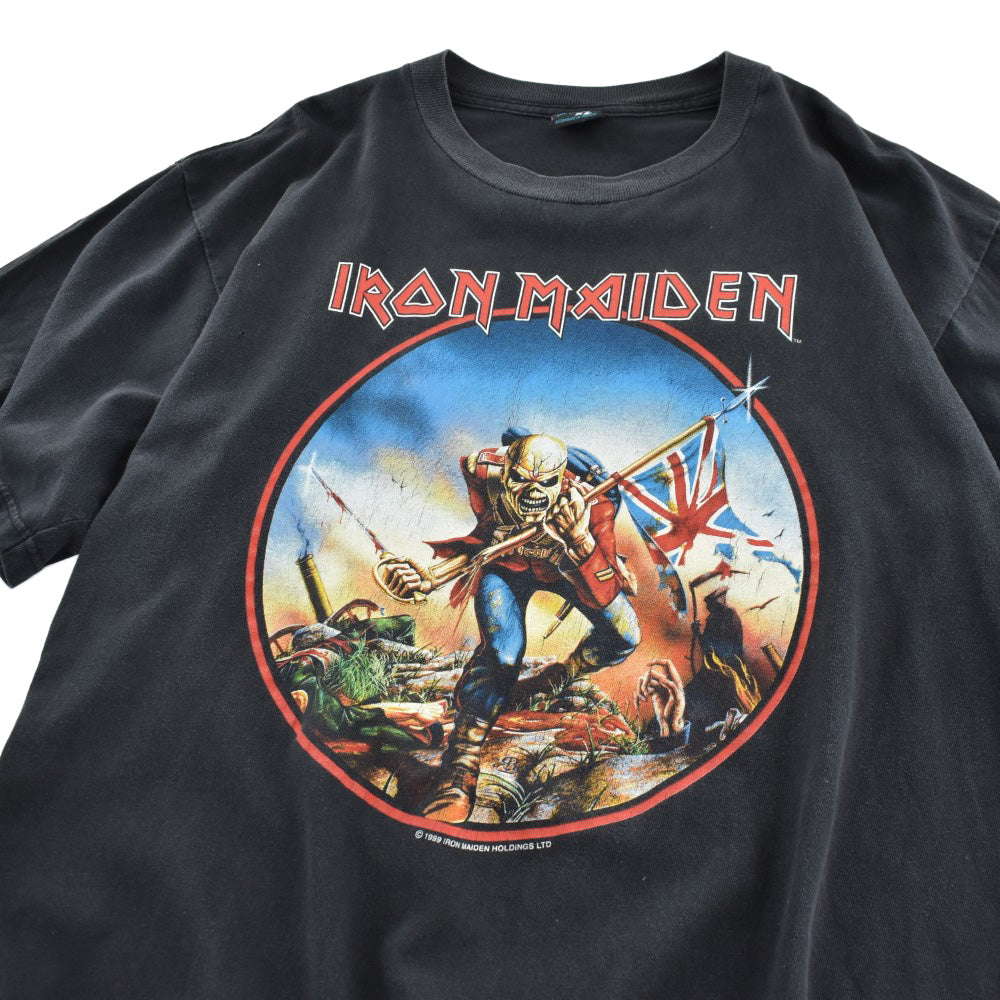 90's IRON MAIDEN "The Trooper" Eddie's U.S. Onslaught 1999 ヘヴィメタル ロックT 260804H