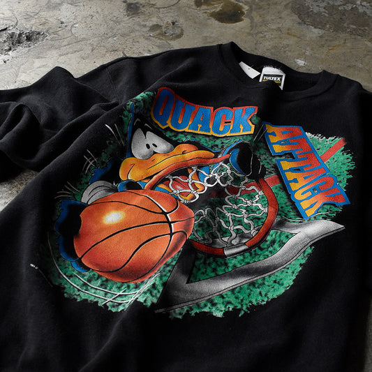 90's Looney Tunes “Daffy Duck” スウェット 231001