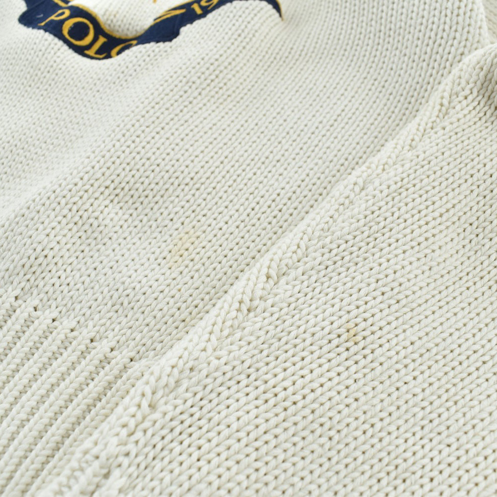 80’s Polo by Ralph Lauren "クロスフラッグ 1967-1987" コットンニット セーター 261023H