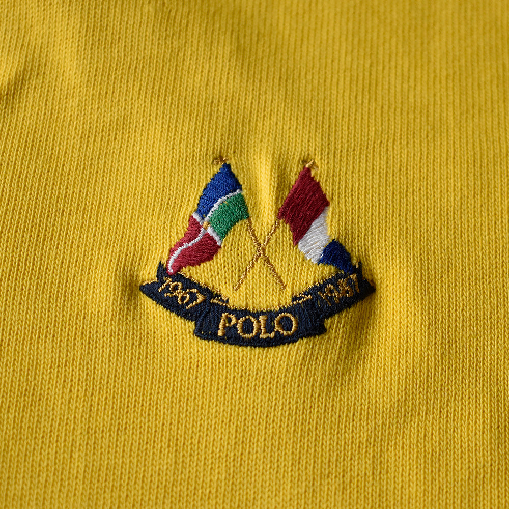 80's Polo Ralph Lauren “CROSS FLAG“ ラガーシャツ USA製 240720H