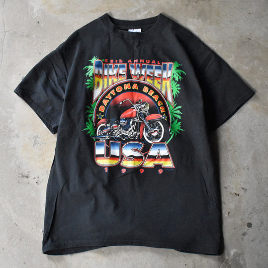 90’s ”Bike Week 1999” 両面プリント バイク Tシャツ 240910