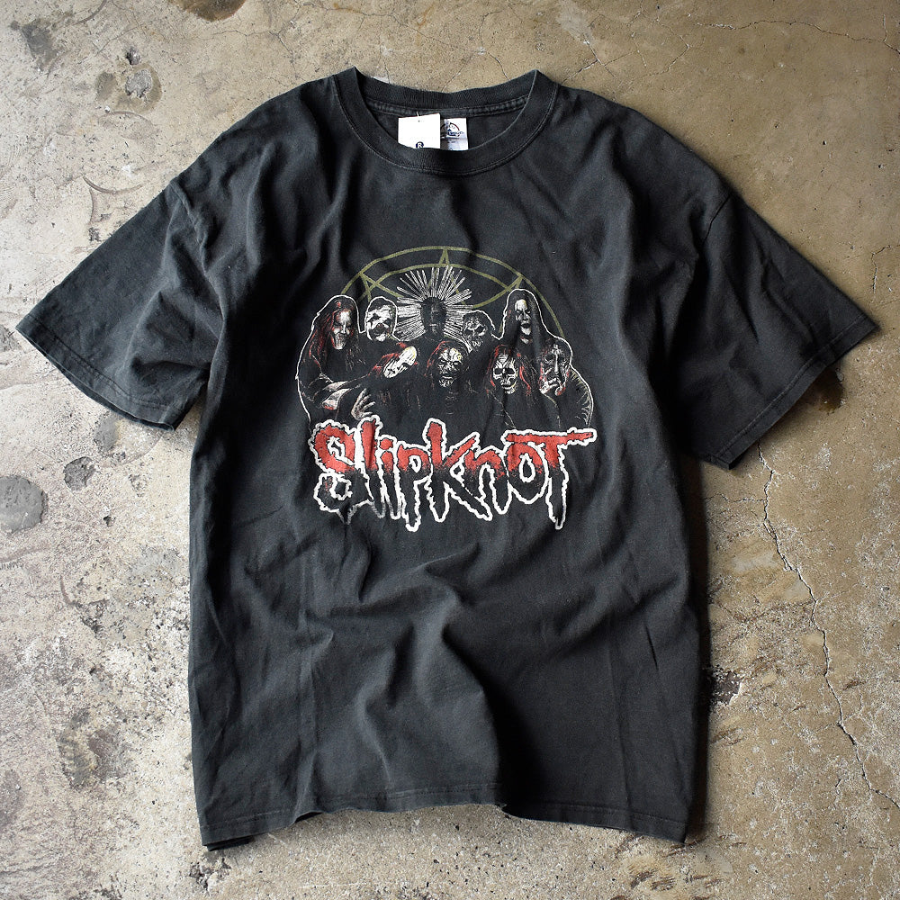 スリップノット The Subliminal Verses メンバープリント ツアーTシャツ 2005年 古着