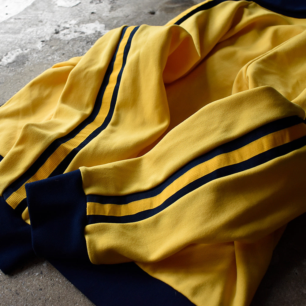 70's～ COURT CASUALS “ロケットTALON” イエロー×ネイビー！ トラックジャケット USA製 250522H