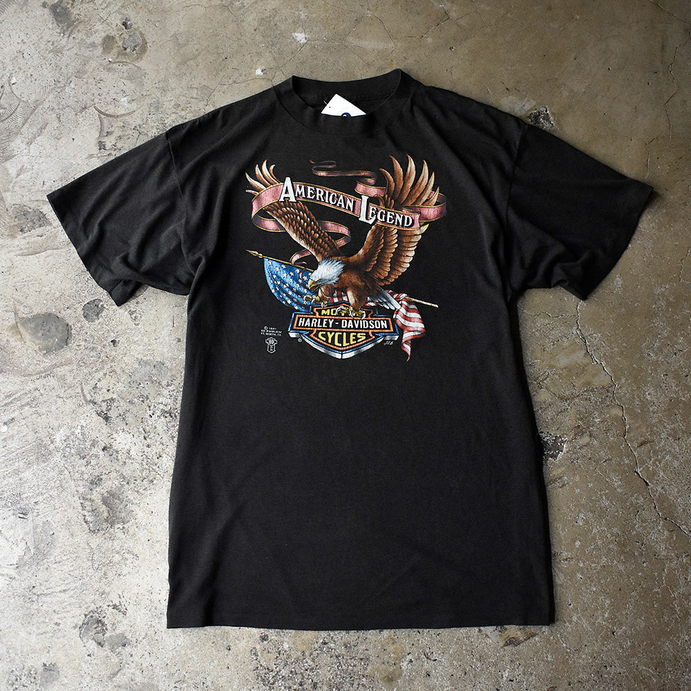 80's 3D EMBLEM “Harley-Davidson” Tシャツ USA製 250719H