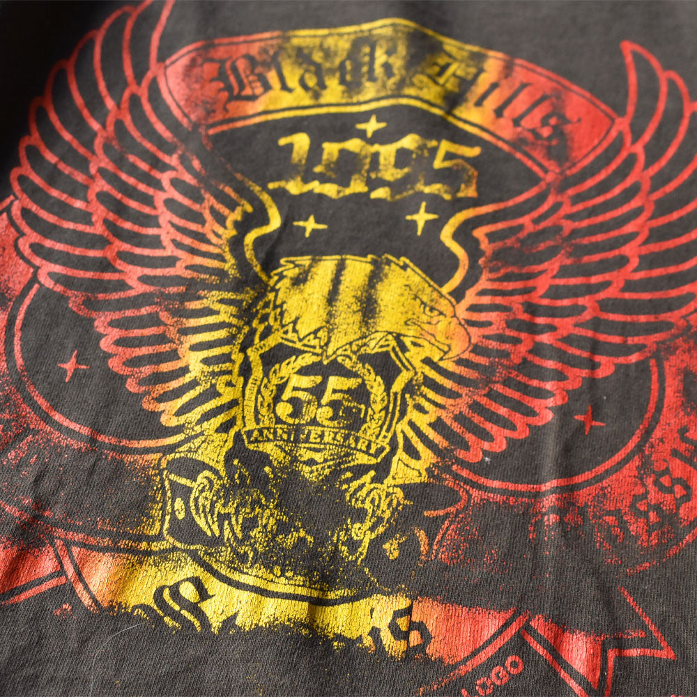 90’s 雰囲気抜群！ “Blackhills cycle classics” バイク 両面プリントTシャツ USA製 240909