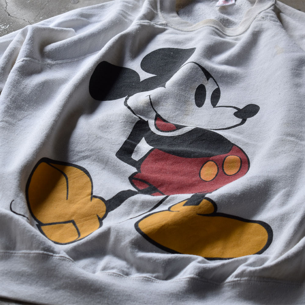 ディズニー ミッキー ビッグプリント スウェット 1990年〜 USA製 ヴィンテージ