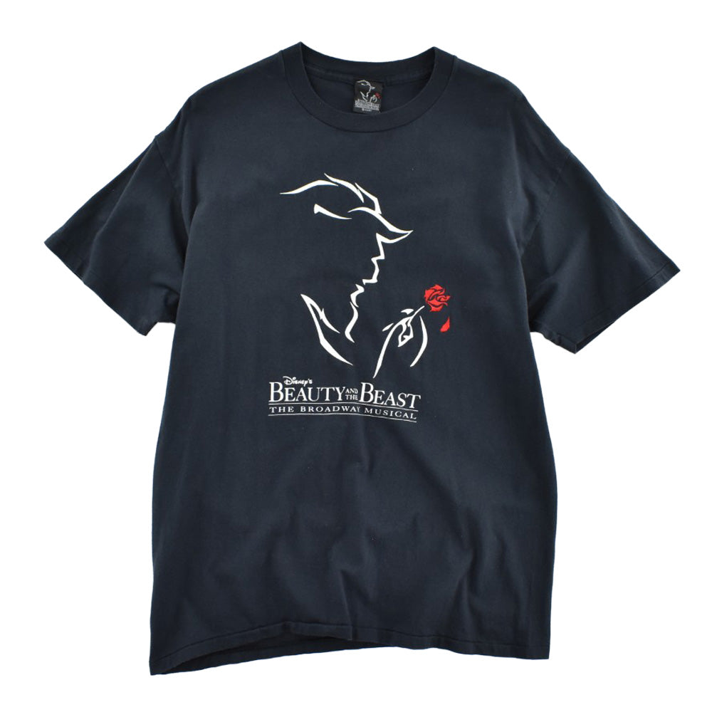 90’s Disney “BEAUTY AND THE BEAST/美女と野獣” ミュージカル Tシャツ USA製 260807H