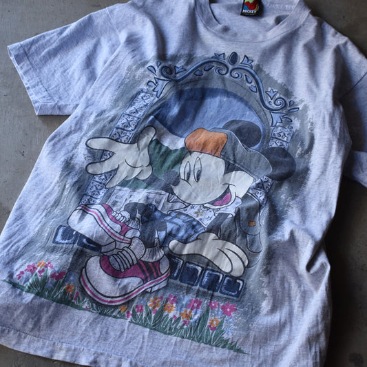 90's Disney/ディズニー “Mickey” プリント Tシャツ 230525