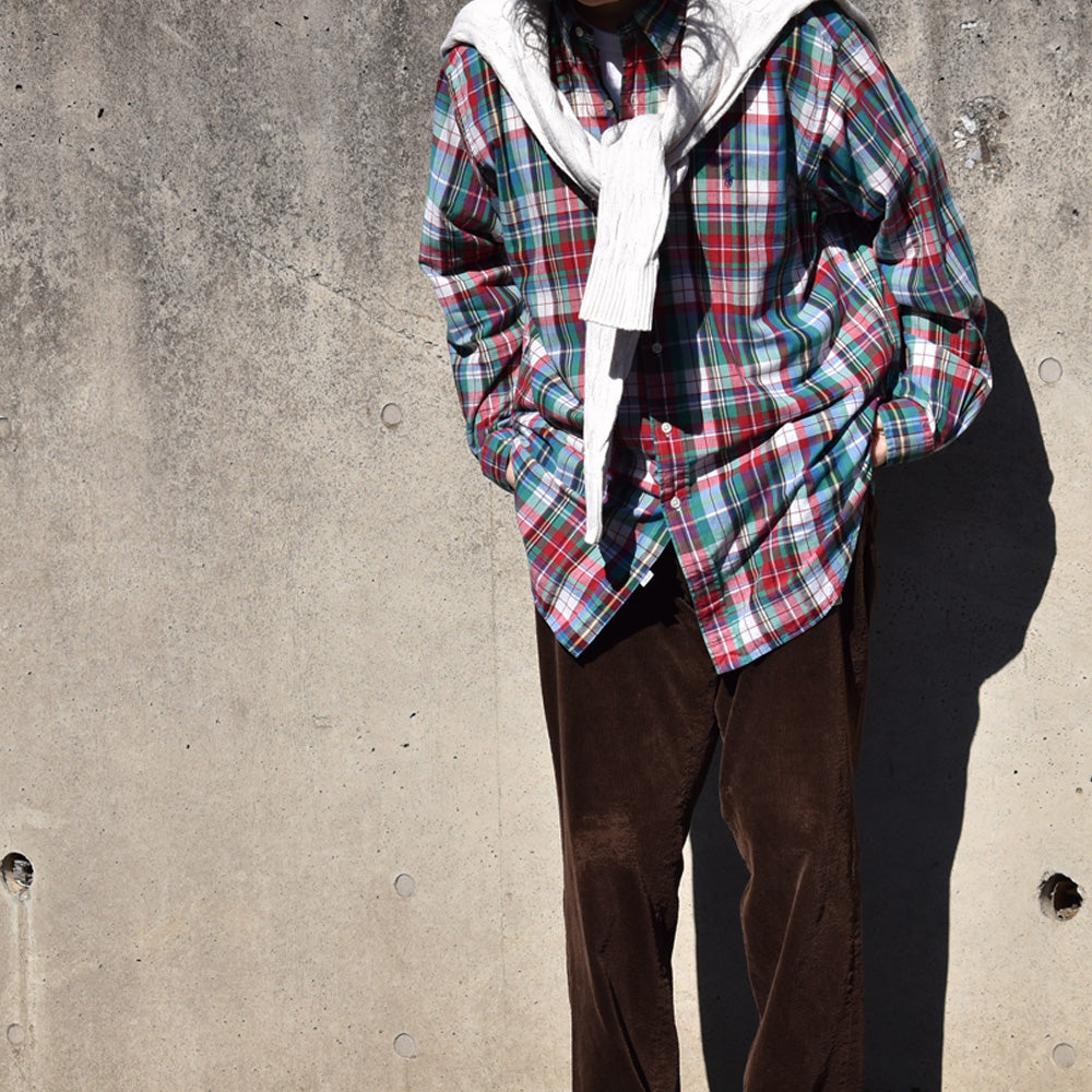 90's Ralph Lauren “BLAKE” チェック ボタンダウンシャツ 240327 S2063