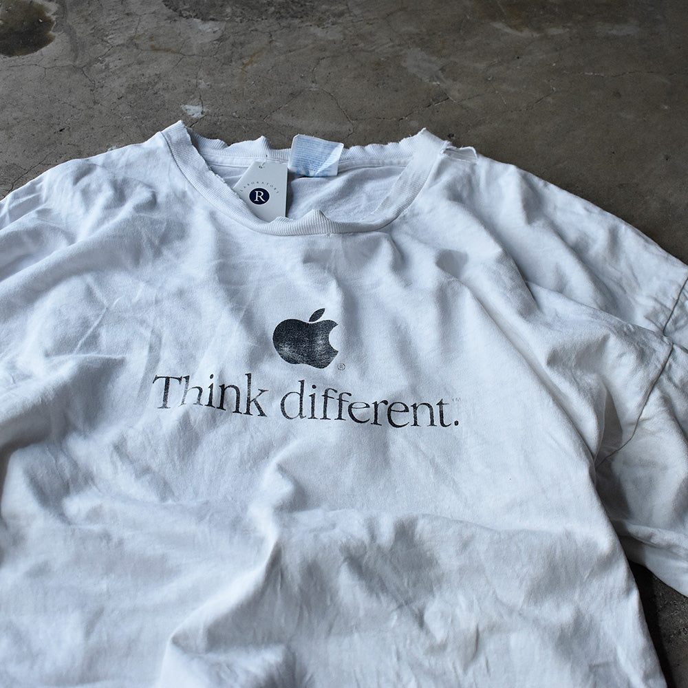アップル Think different Tシャツ 90年代 ダメージ ヴィンテージ