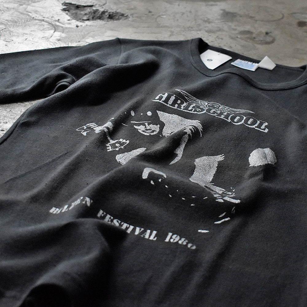 ガールスクール Demolition ジャケットデザイン Bilzen Festival 1980 Tシャツ ユーロ製 ヴィンテージ