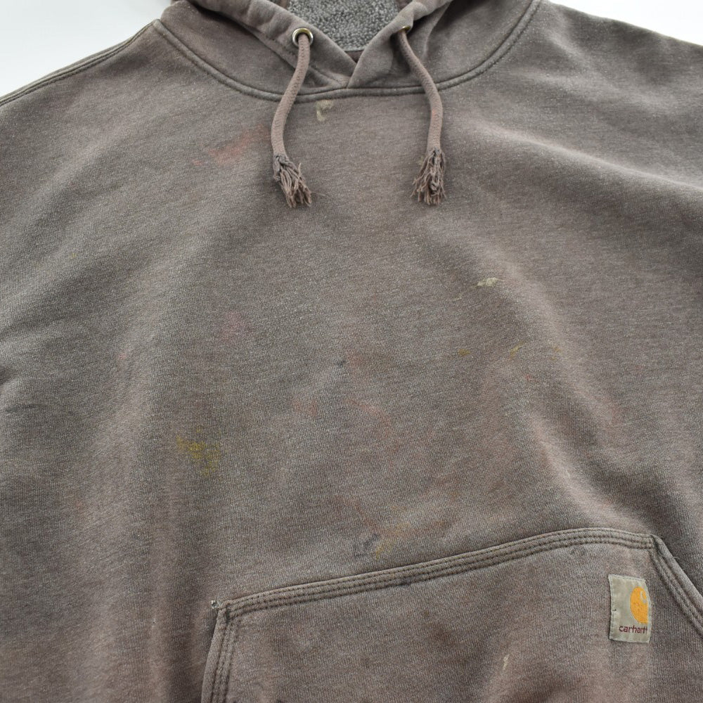Y2K Carhartt 鬼フェード 袖ロゴ プルオーバーパーカー 260925H