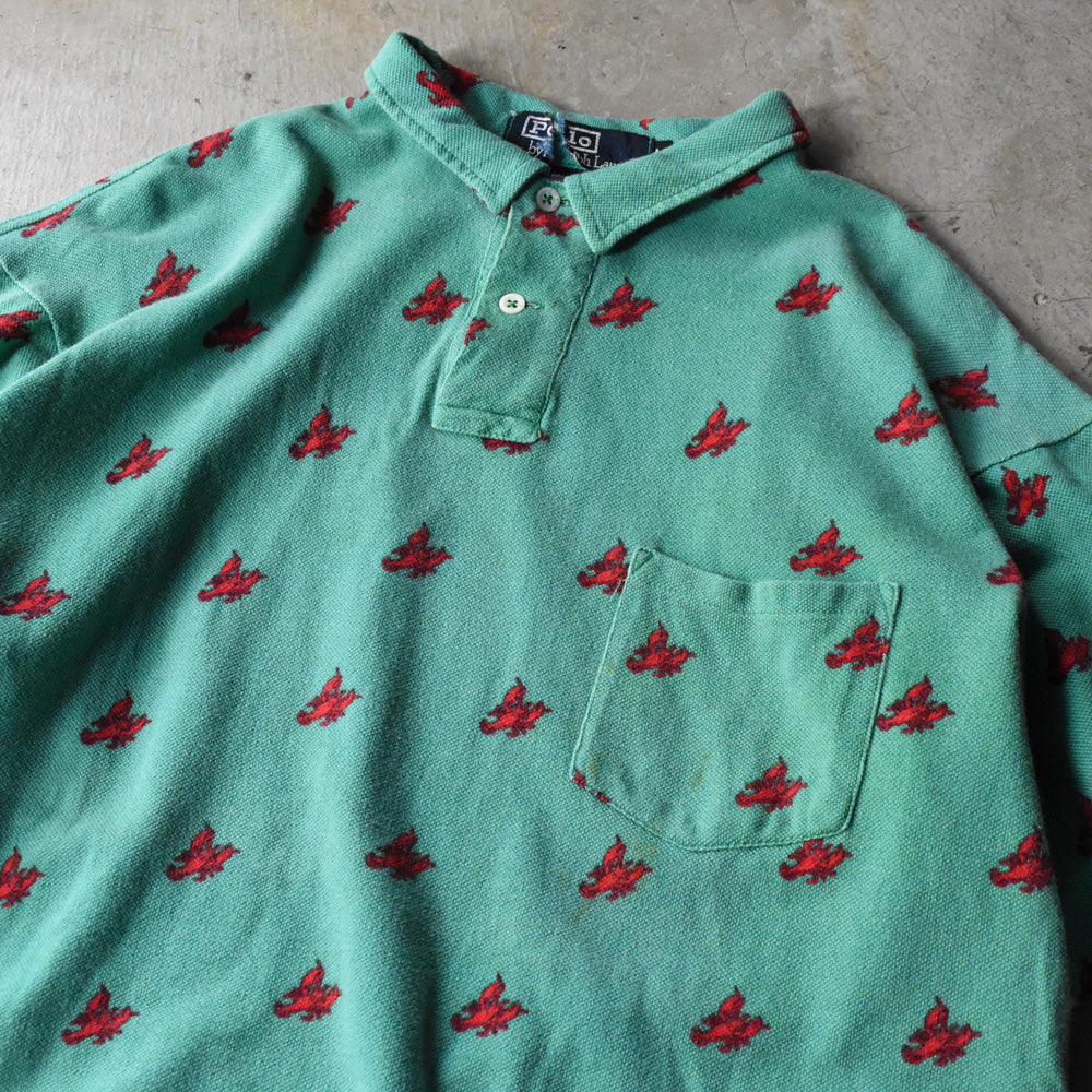 80's Polo Ralph Lauren ロブスタープリント ポロシャツ USA製