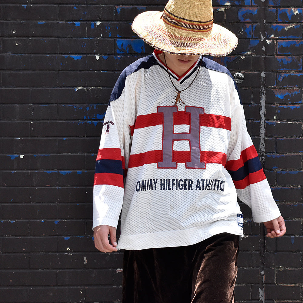 90's TOMMY HILFIGER ホッケーシャツ 240606H
