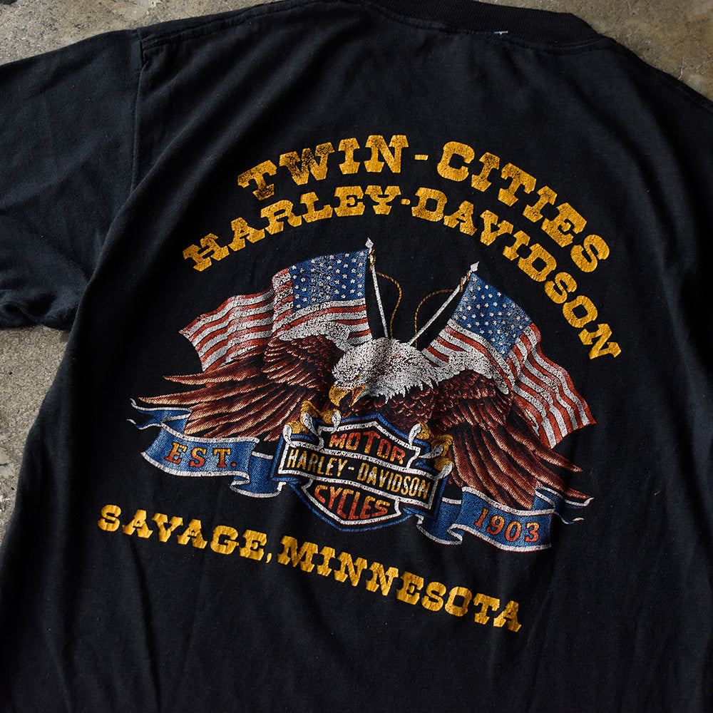 80's 3D EMBLEM “Harley-Davidson 85 Years” Tシャツ 250720H