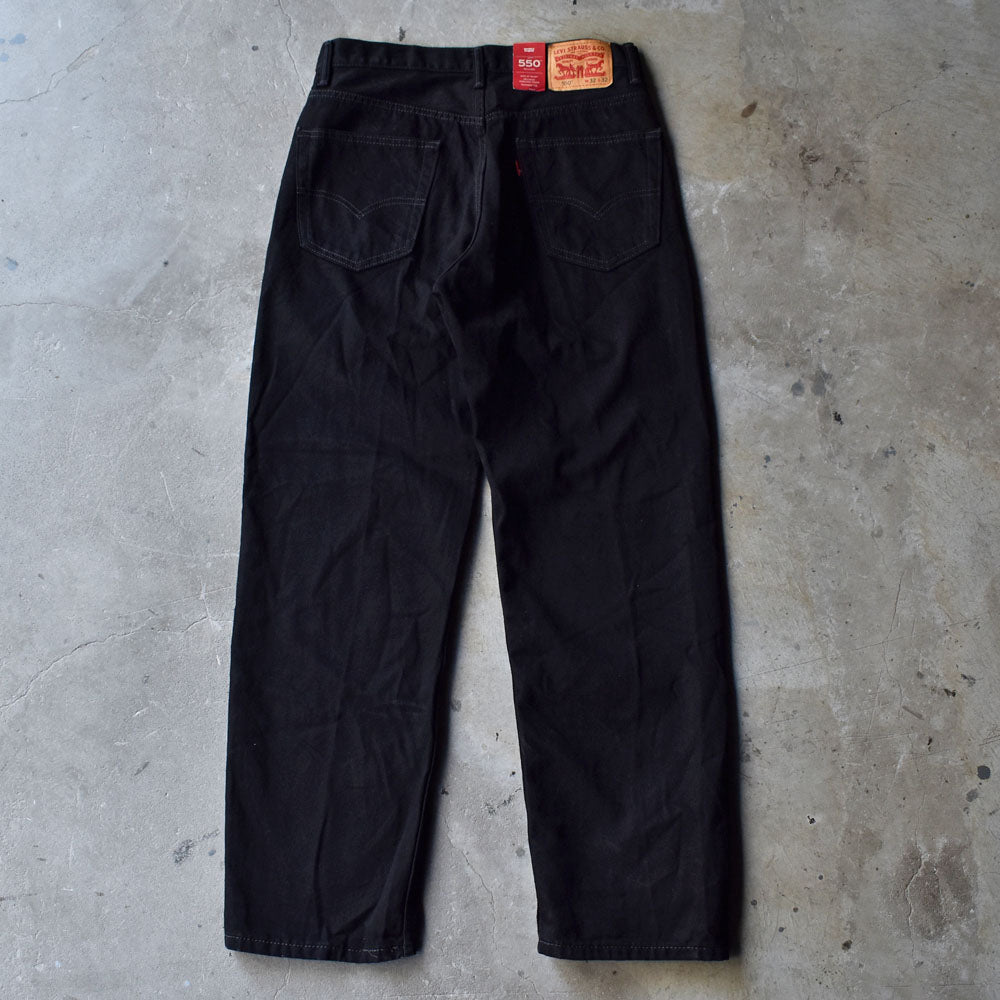 デッドストック！ Levi's 550 “RELAXED” ブラックデニムパンツ 231226