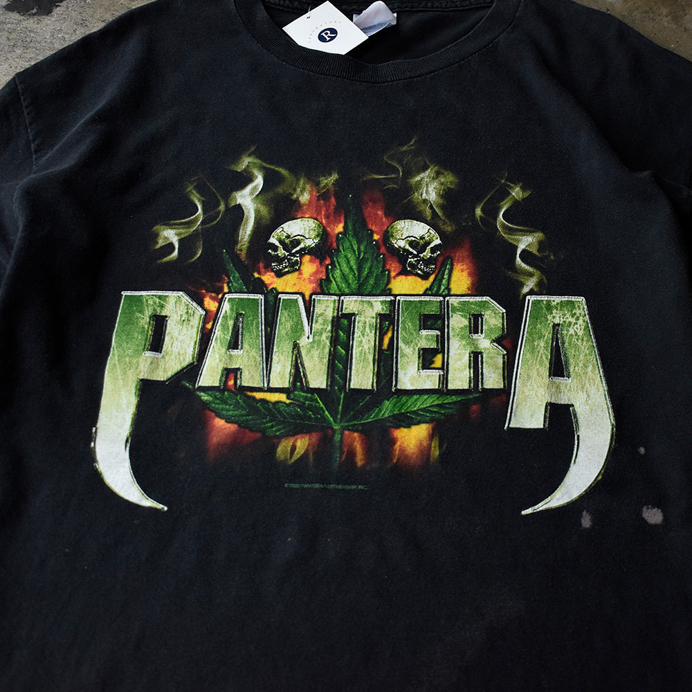 Y2K Pantera “Skull×Marijuana” Tシャツ 250627H