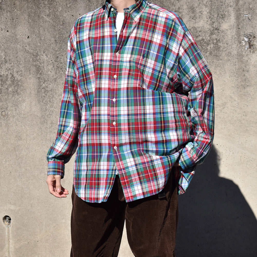 90's Ralph Lauren “BLAKE” チェック ボタンダウンシャツ 240327 S2063
