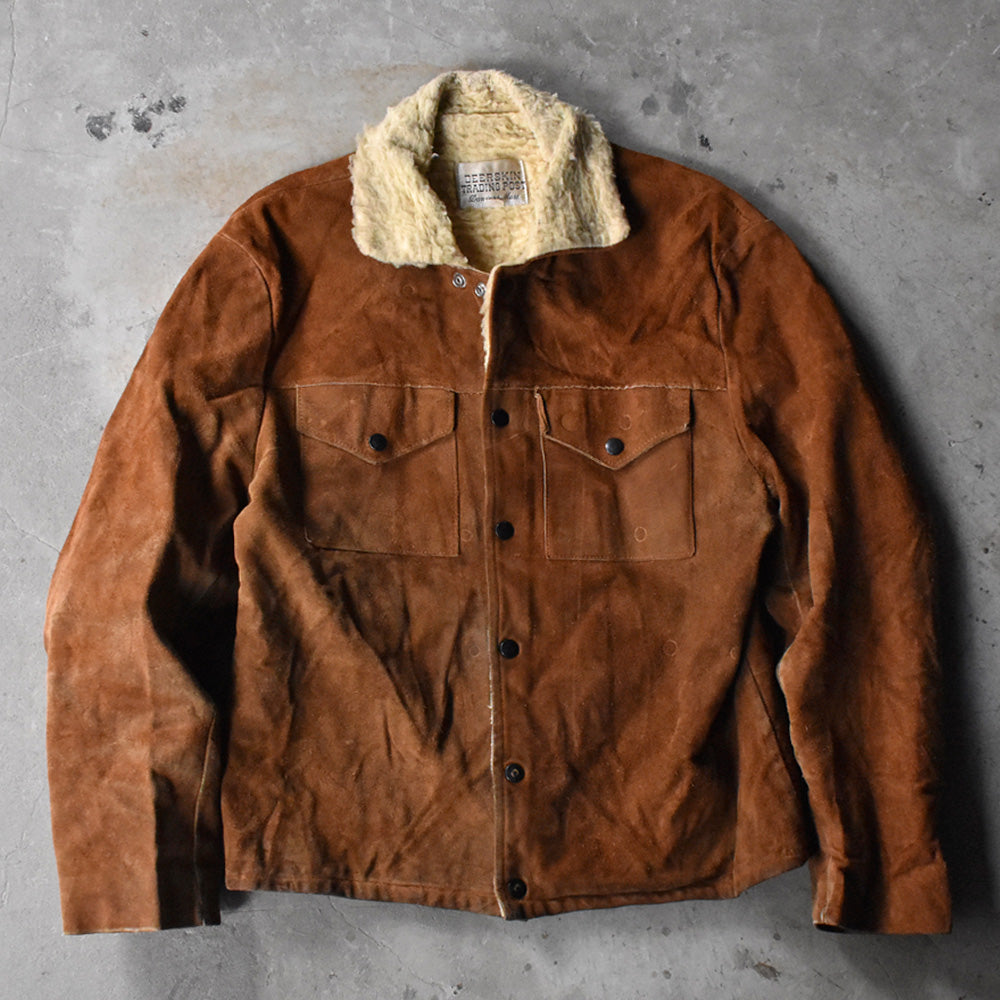 DEERSKIN TRADING POST スエード トラッカージャケット ボアライナー 70年代〜 ブラウン ヴィンテージ