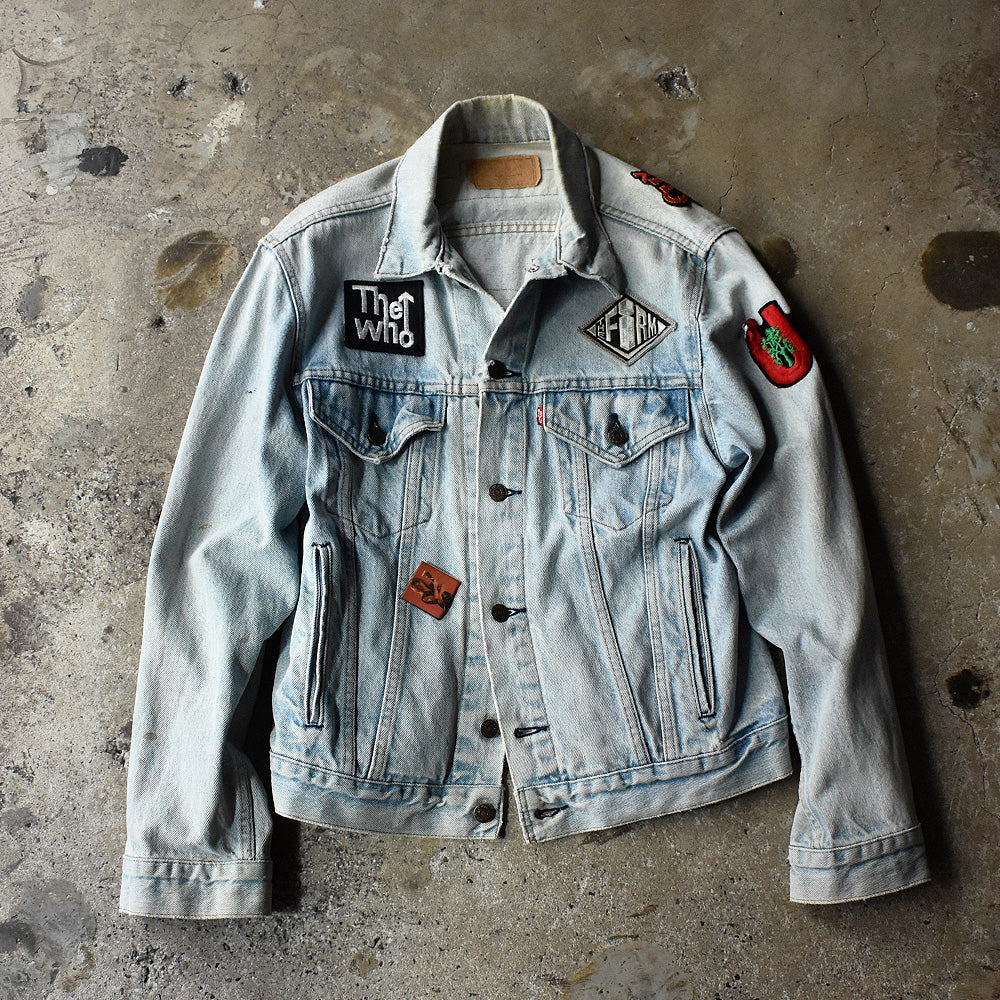90's Levi's ワッペンカスタム！ “ロック“ デニムジャケット USA製 250731H